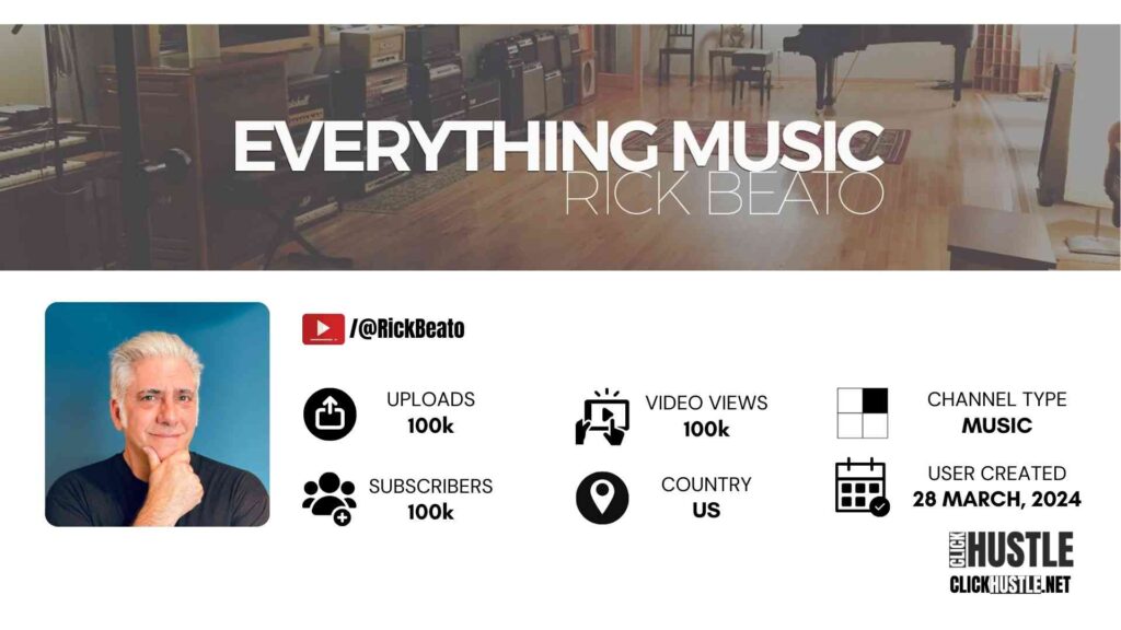 how much money does rick beato make on youtube